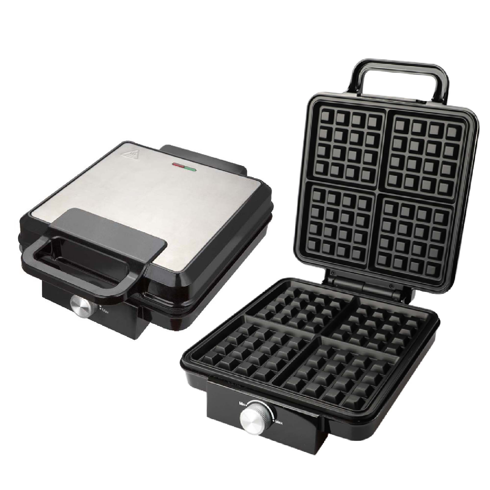 Waffle Iron Belgian - Pembuat Waffle Gelembung Belgia Besar 4