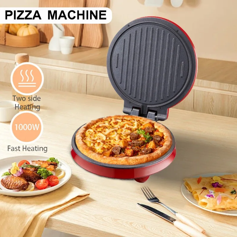 Sandwich Press Grill - Mesin Pizza Listrik 110V, Wajan Kue