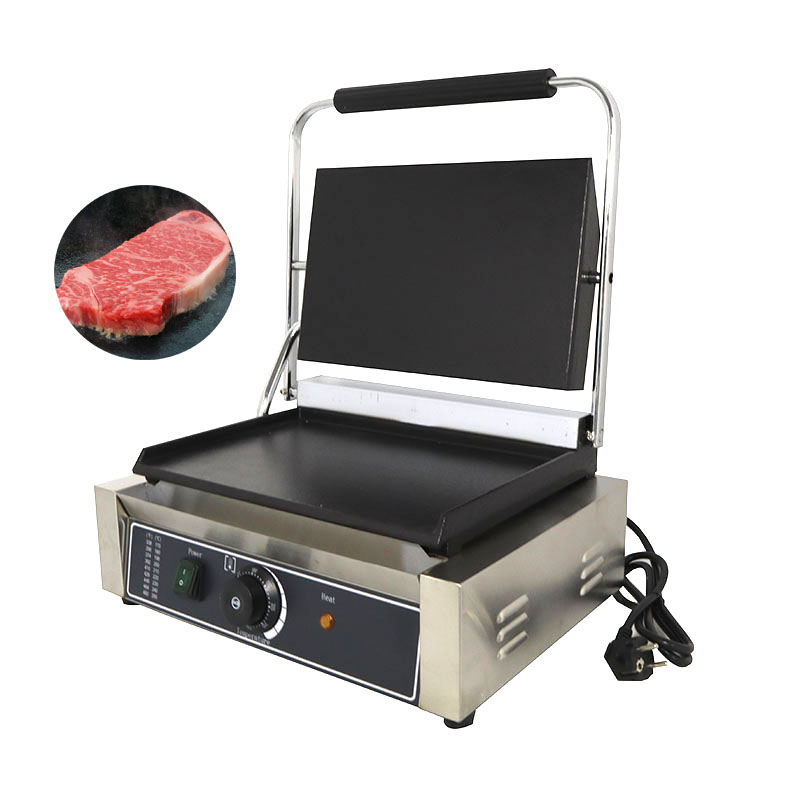 Sandwich Press Grill - Mesin Pembuat Panini/Panggangan Kontak Listrik Komersial