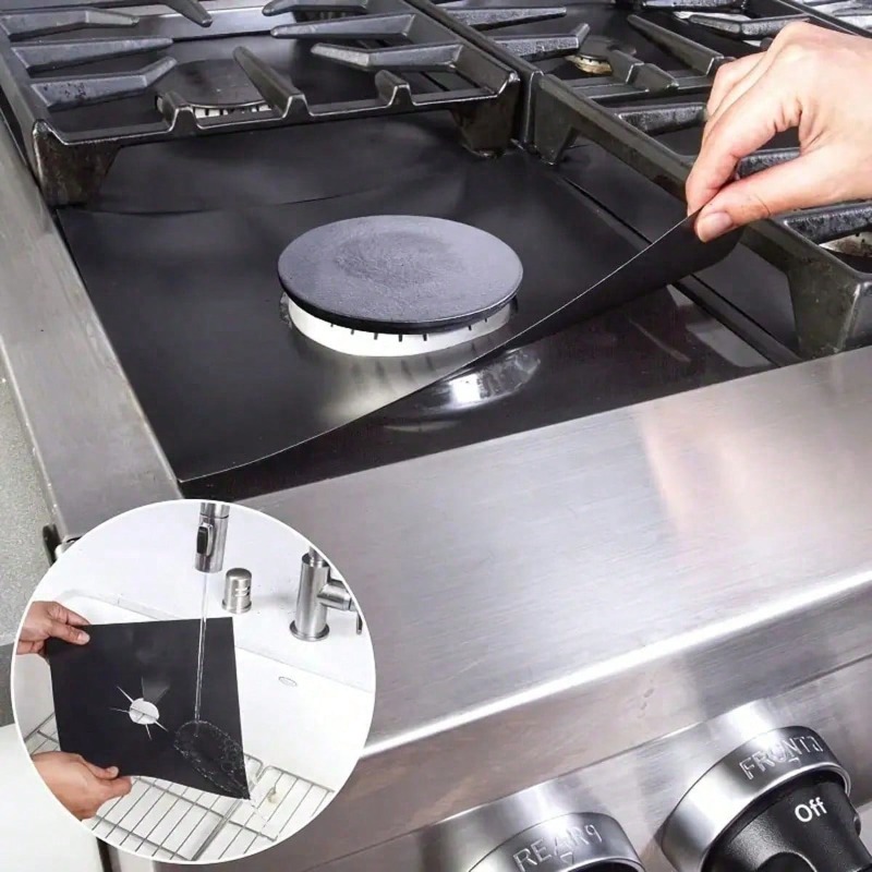 Kitchen Appliances Gas Stove - 2/4/6/8 Pcs Pelindung Kompor Gas, Alas