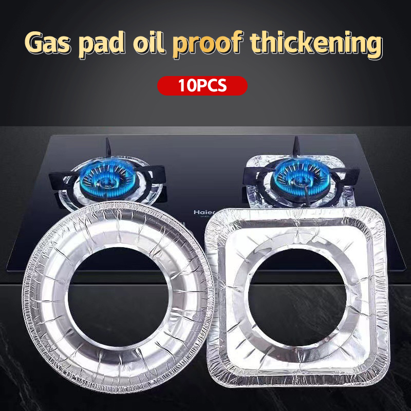 Kitchen Appliances Gas Stove - 10 buah/set penutup Foil aluminium tebal,