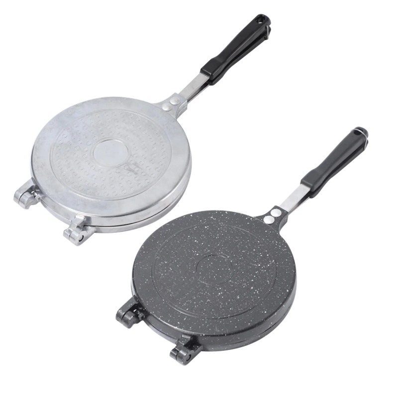 Sandwich Press Grill - Wajan Penggorengan Dua Sisi Paduan Aluminium