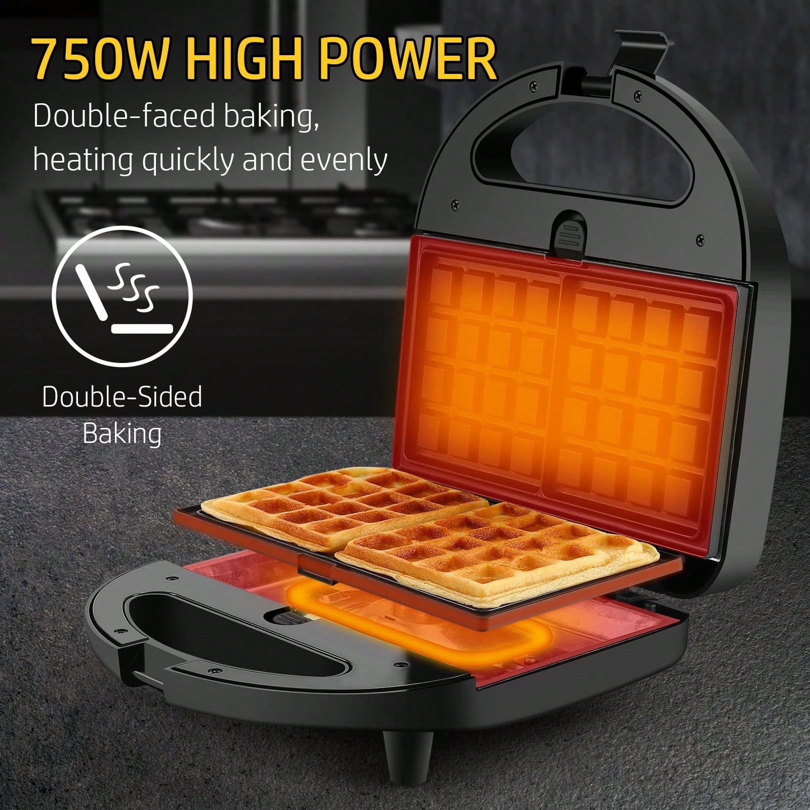 Pembuat Sandwich Waffle 3-In-1 - Sandwich Press Grill ulasan dan harga