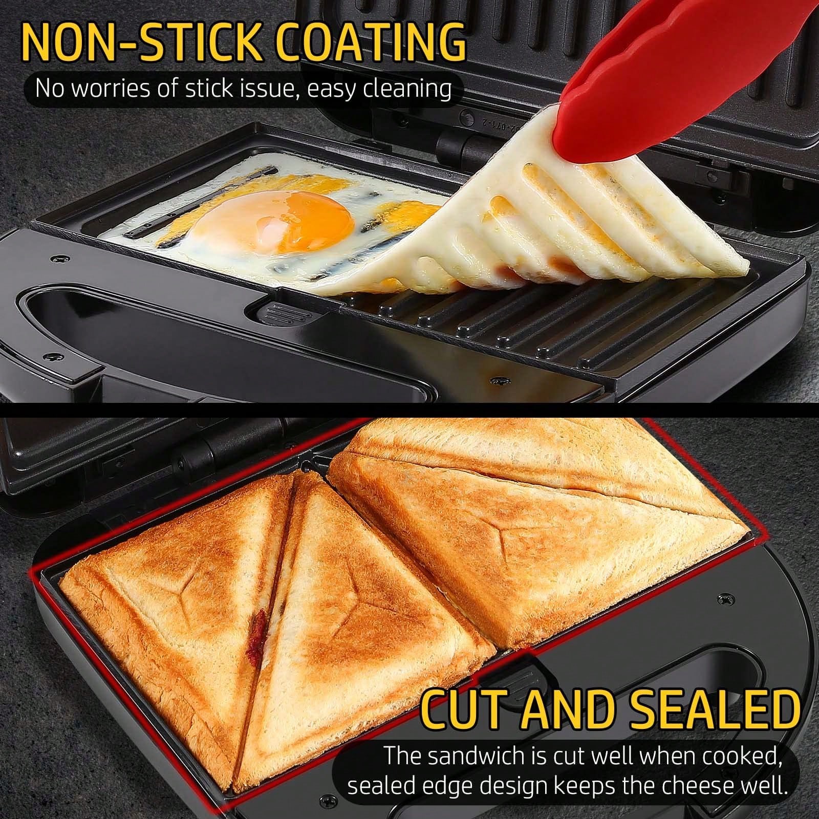 Pembuat Sandwich Waffle 3-In-1 - Sandwich Press Grill ulasan dan harga