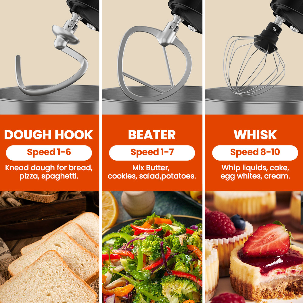 Mixer Stand 5L, Pengaduk Adona - Stand Mixer Bowl ulasan dan harga
