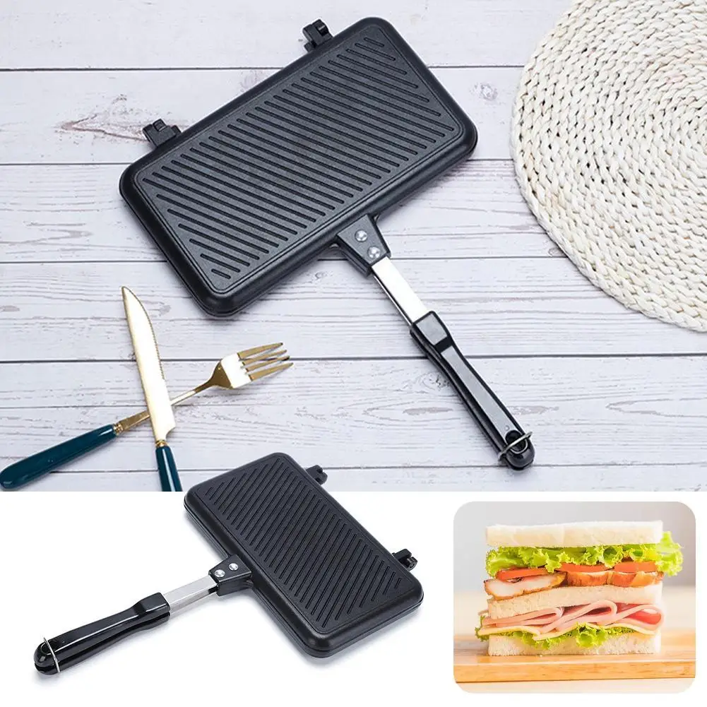 Wajan penggorengan dua sisi, a - Sandwich Press Grill ulasan dan harga