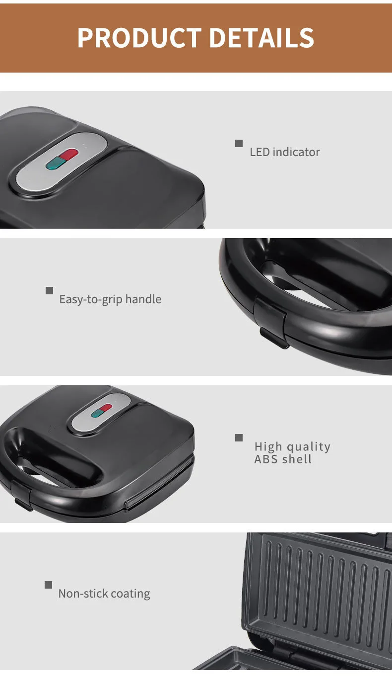Peralatan Rumah Tangga 220/110 - Sandwich Press Grill ulasan dan harga
