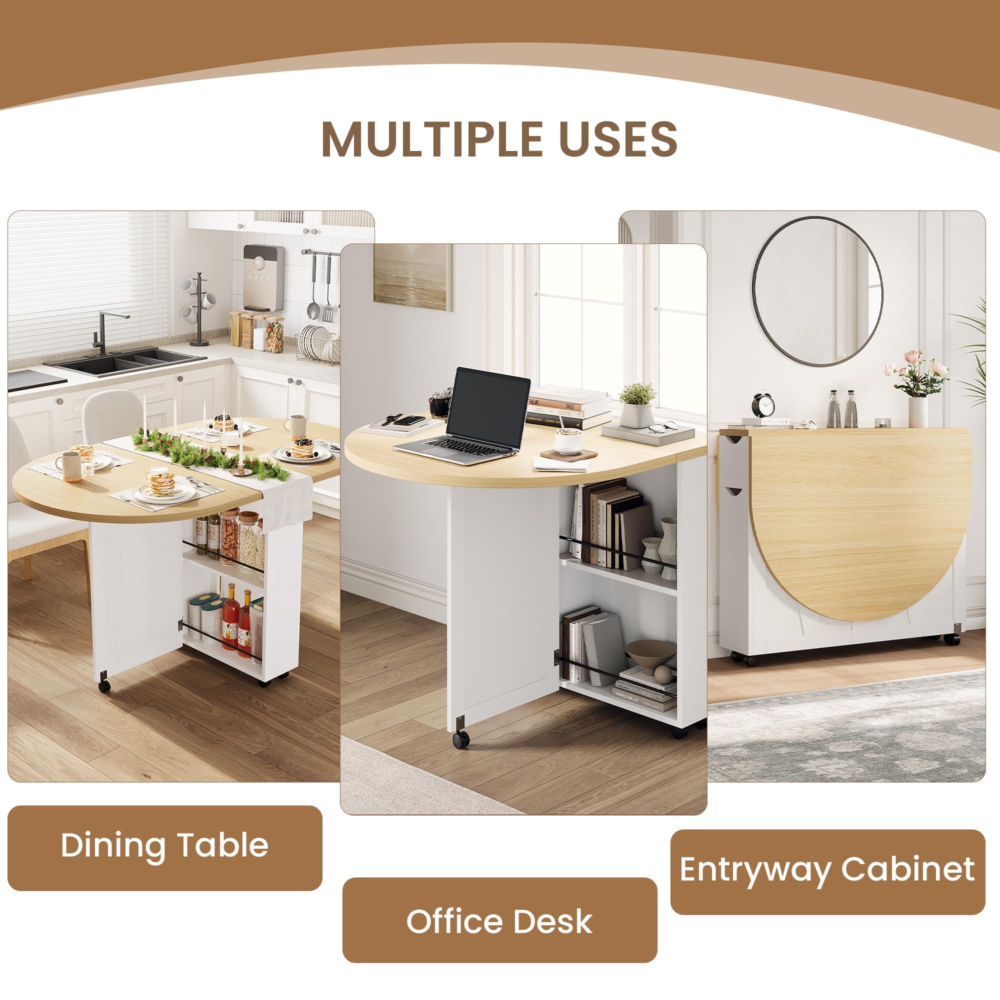 Meja Makan Lipat 3-in-1 Dengan - Kitchen Appliances Table ulasan dan harga
